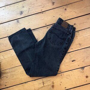 Vintage Lee Faded Black Straight Leg - Size 28